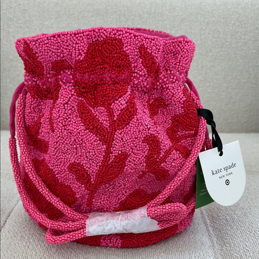Kate Spade x Target  💕Pink and ❤️ Red Beaded Mini Bag